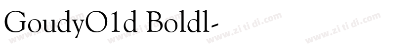 GoudyO1d Boldl字体转换